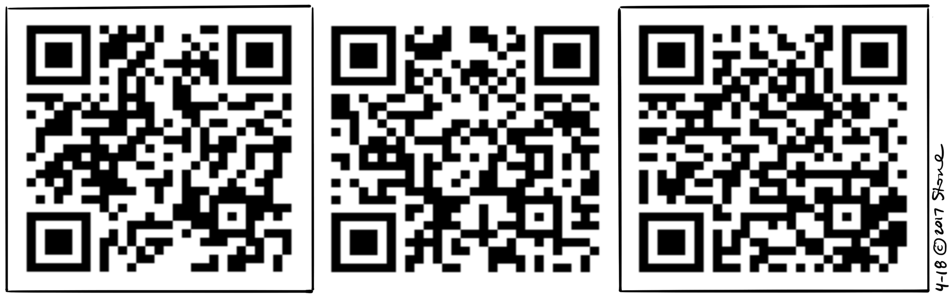 This comic is delivered using QR Codes. Use your mobile device to visit each panel's URL.